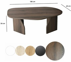 Măsuță de conferință Rock Walnut