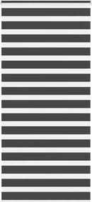 vidaXL Jaluzea tip zebra neagră lățime țesătură 110,9 cm poliester