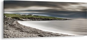 Tablou cu lac în amurg (120x50 cm)