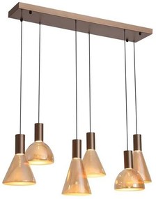 Lustra cu 6 pendule LED Cannes