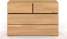 Comodă lemn masiv TerraCraft Fag 2+2 Sertare, 120 × 45 × 81 cm - Natural