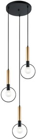 Suspensie Star, E27, Black|Gold, 3 X Max 40W, 4230400, Viokef Grecia