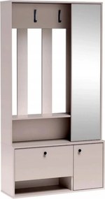Mobilier hol SPOT, casmir, PAL laminat/metal, 100x33x191 cm