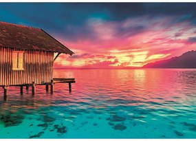 Colorat Paradise Puzzle 500 piese Apus de soare de Peace Clementoni