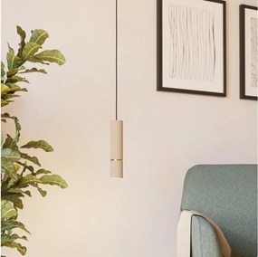 Lustră LED pe cablu Eglo 901151 CAMINIA 1xGU10/5W/230V 3000K bej