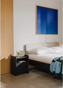 Noptieră neagră cu rafturi Toopt – noo.ma