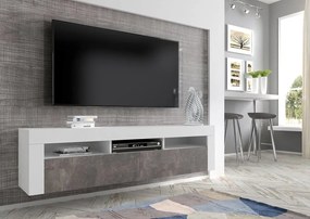 Masă TV Moderno (alb + beton). 1124838