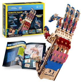 JOC EDUCATIV STEM NATIONAL GEOGRAPHIC PUZZLE 3D MANA ROBOTIZATA - CUBIC FUN (CUDS1133h)