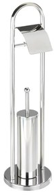 Set WC VASTO WENKO 16993100, 22 x 81 cm, inox/argintiu