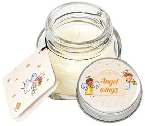 Set de lumânări aromate cu felicitare 28 g încutie cadou, Winter, mix 6 bucăți