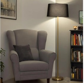 Brilagi - Lampadar LED CERIA 1xE27/20W/230V diam. 45 cm negru/auriu