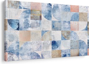 Tablou - figuri geometrice pe perete (90x60 cm)