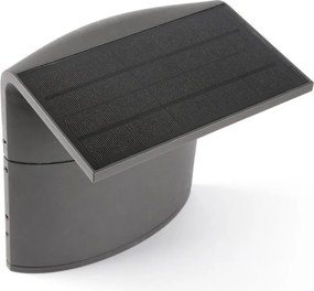 Mini Stalp exterior solar cu senzor de miscare LUMA S gri