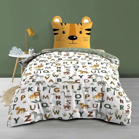 Lenjerie de pat pentru copii din bumbac pentru pat de o persoană 140x200 cm Tigry – douceur d'intérieur