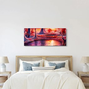 Tablou cu pădurea fermecată (120x50 cm)