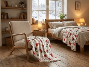 Patura Cocolino WINTER HEARTS, colorata Dimensiune: 200 x 220 cm