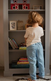 Biblioteca eleganta Ines gri H180 cm