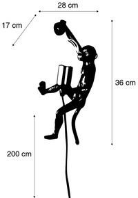 Aplică de perete Maimuță aurie - Animal Monkey
