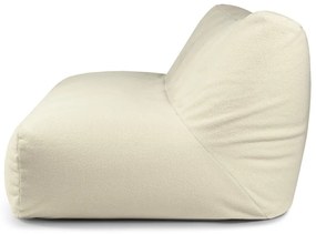 Fotoliu bean bag crem cu tapițerie din țesătură bouclé Sofa Tube 190 – SLOWDOWN