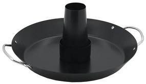 Suport grătar cu tigaie pentru pui, diametru 30 cm