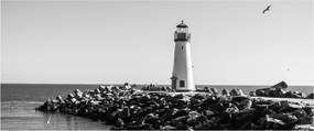 Tablou - Far de pe coastă, Santa Cruz, California (120x50 cm)