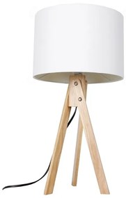 Lampa de masa Culoare Alb / Lemn Natural, LILA TYP 1