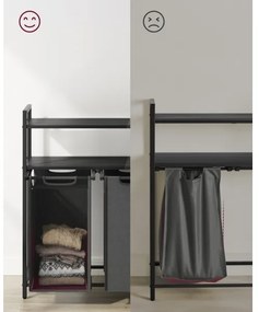 Coș pentru rufe REX gri