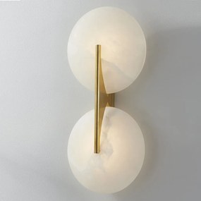 Aplica de perete LUX, Ambientala, Otel, Alabastru, Asteria 418-21-VB-CE HVL