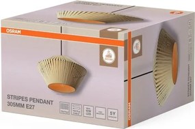 Osram - Pendul suspendat pe cablu DECOR STRIPES, 1xE27/10W/230V, Ø 30,5 cm, bej
