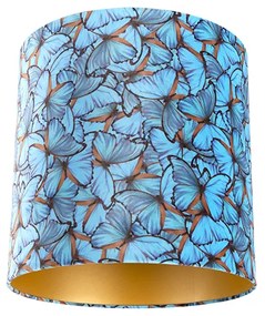 Abajur din catifea cu design fluture 40/40/40 interior auriu
