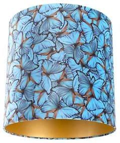 Abajur din catifea cu design fluture 40/40/40 interior auriu