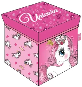Unicorn Princess depozitare jucării 30×30×30 cm