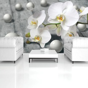 Fototapet - Orhidee albă (254x184 cm), în 8 de alte dimensiuni noi
