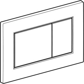Clapeta actionare rezervor wc, crom mat, Geberit Sigma01 Crom mat