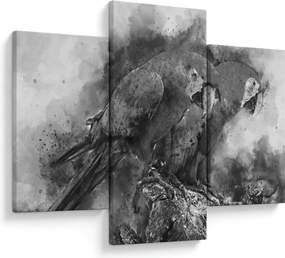 Tablou - Acuarelă papagali (90x60 cm)