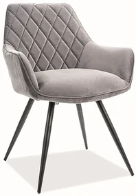 Scaun de sufragerie Liana (Gri + Negru). Promo -7%. 1050415