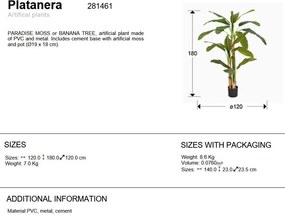 Planta artificiala decorativa BANANA TREE, Platanera H180