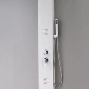Panou de duș cu hidromasaj Malaga White