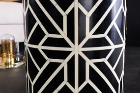 Masuta auxiliara design unicat Bone Inlay 45cm