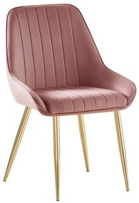 Scaun sufragerie Soddy (roz + auriu) . 1116452
