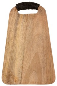 Tocator cu mâner de iută, 23 x 35 cm, lemn de mango