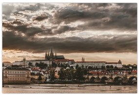 Tablou Castelului Praga în amurg (90x60 cm)