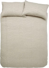 Lenjerie de pat bej pentru pat dublu 200x200 cm Tamba Stripe – Pineapple Elephant