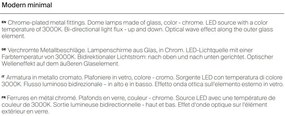 Aplica de perete cu 2 pendule LED design modern Sintesi