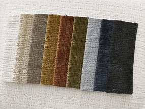 Colțar alb cu tapițerie din chenille (cu colț pe partea dreaptă/cu șezlong) Leonore – Bobochic Paris