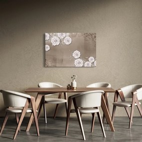 Tablou - Draperie cu flori (90x60 cm)