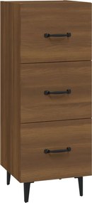 vidaXL Servantă, stejar maro, 34,5x34x90 cm, lemn compozit