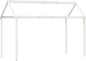 vidaXL Acoperiș Pat Copii, alb, 217x95,5x159 cm Lemn Mass Pin