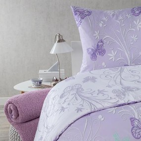 Lenjerie de pat din microfibră FLUTURI pat simplu