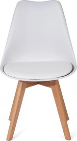 Set 4 scaune de dining AVENBERG SKANDI - Alb